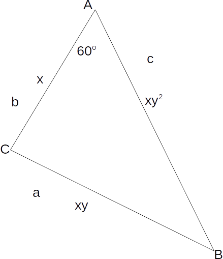 60-degree-triangle-with-sides-in-a-geometic-progression.